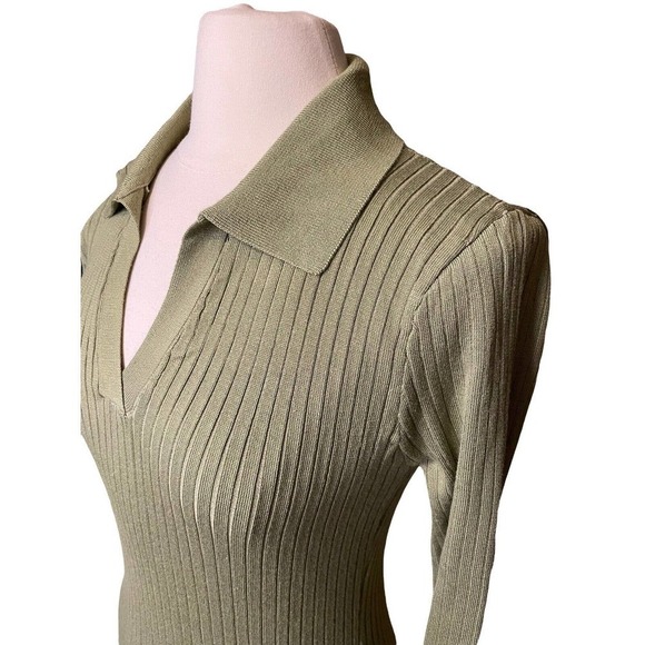 Princess Polly NEW Talia Sweater Mini Dress Pistachio Green Size M/L - Picture 6 of 9